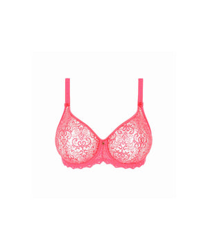Cassiopee - Underwire Full Cup Bra - 0577 ELECTRIC PINK