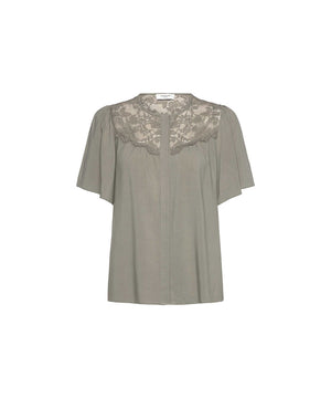 Elif - Lace Blouse - 051 dried sage