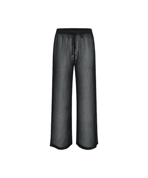 Beach MyWear Crochet Trousers - Trousers - 0004 BLACK