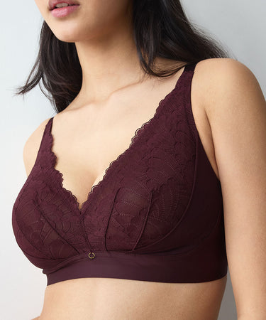 Love in Lace - Fuldskåls Bh - 7291 CLARET