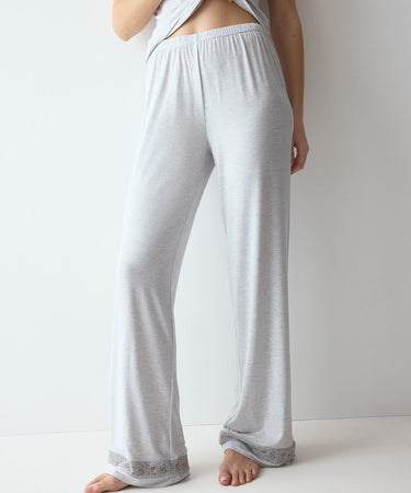 Comfort Allure - Trousers - M032 LIGHT GREY MELANGE