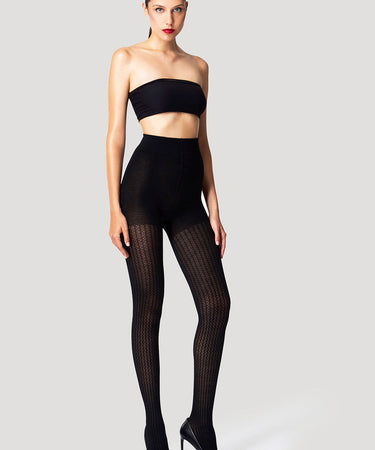 Merino Net Effect - Tights - 7005 black