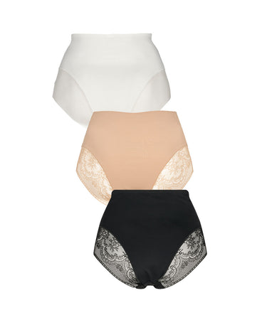 Seamless - Maxi W Lace 3-pack - 022 Multi colour