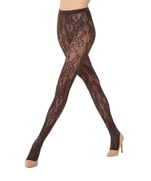 Infinite Rose Net - Tights - 4870 dark wood