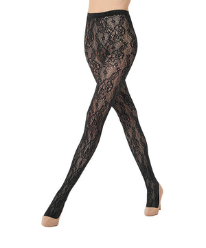 Infinite Rose Net - Tights - 7005 black