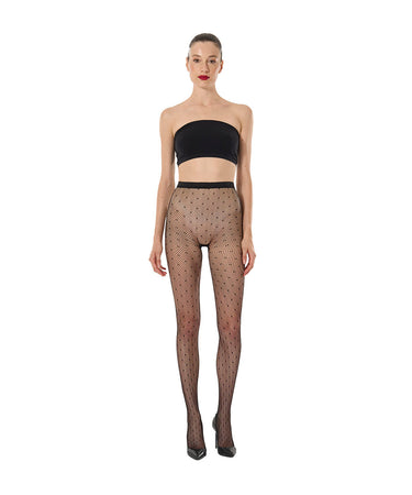 Dotted Net - Tights - 7005 black