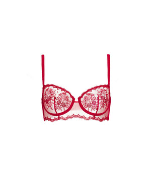 Intrigue - Half Cup Bra - 377 Opera Red