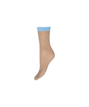 Hype the Detail - Socks Logo 25Den - 5505 Lyseblå