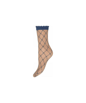 Hype the Detail - Socks Logo 25Den - 5607 Denim blå