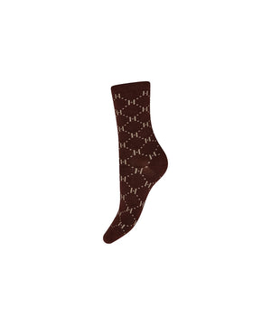 Hype the Detail - Ankle Logo Sock - 5 Brun