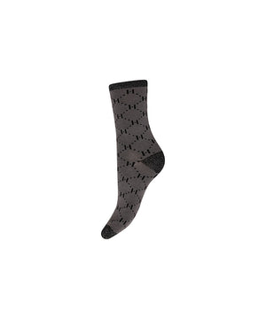 Hype the Detail - Ankle Logo Sock - 6 Grå