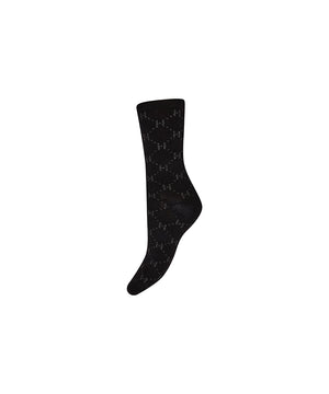 Hype the Detail - Ankle Logo Sock - 9 Black