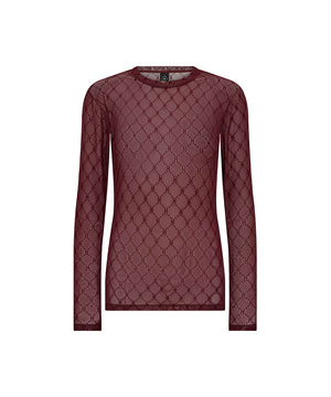 Hype the Detail - Mesh Blouse - 12 Rød