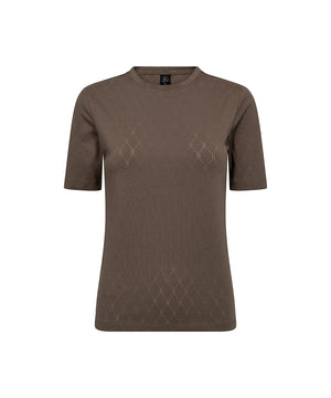 Hype the Detail - Tee S/S, Cotton - 2 Brun