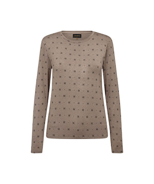 Hype the Detail - Htd Tee L/s Cashmere-blend - 4 Sand