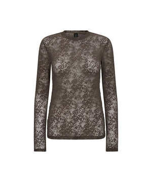 Hype the Detail - Lace Blouse - 2 Brun