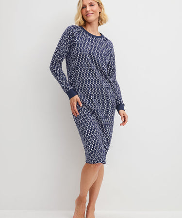 Midnight Hearts - Sleepshirt - 488 Peacoat blue