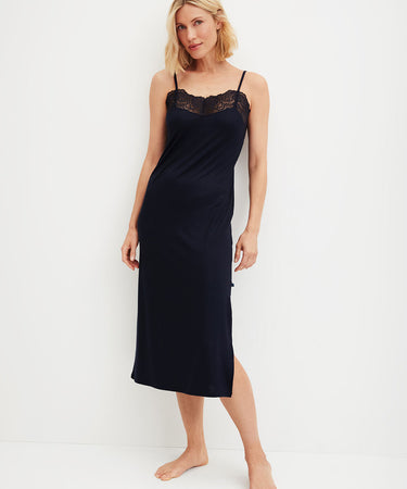 Elegant Dreams - Spaghetti-natkjole- 339 DARK LAPIS BLUE