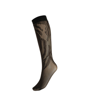 Rosebloom Net - Knee Highs & Overknees - 7005 black