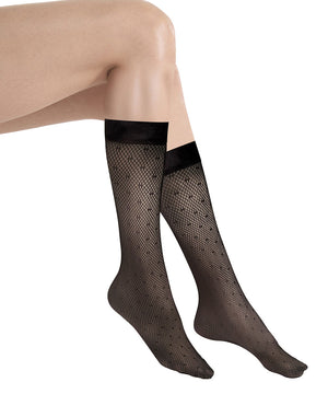 Dotted Net - Ankelstrømper/sokker - 7005 black