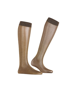 Glitter KH - Knee-High - 5274 brown/gold