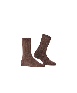 Shiny Rib SO - Sock - 5235 dark brown