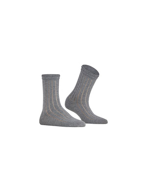 Eyelet SO - Sock - 3390 light greymel.