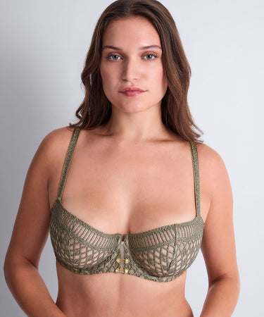 Stardust Dream - Half Cup Bra - NILE GREEN