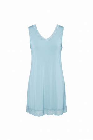 Bamboo - Sleeveless Nightdress - 364 Sky Blue
