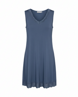 Bamboo - Sleeveless Nightdress - 367 Bering Sea