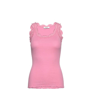 Babette - Silk Top w/lace - 045 SEA PINK