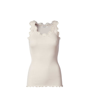 Silk - Top Regular W/Vintage Lace - 050 SOFT POWDER
