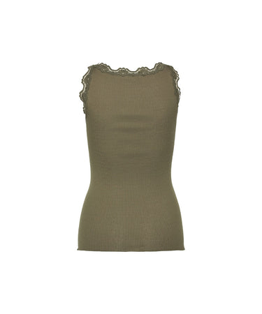 Babette - Top Regular W/Vintage Lace - 071 Kalamata