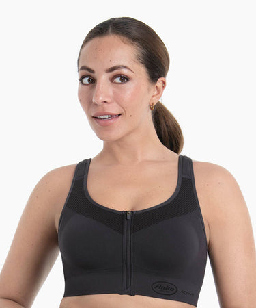 EasyMove Zip - Sports Top - 485 carbon grey