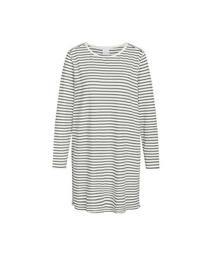 Bea - Longsleeved Dress - 8011 Pavement  stripe