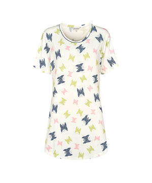Bamboo - Short-sleeve Nightdress - 670 Botanic Butterfly