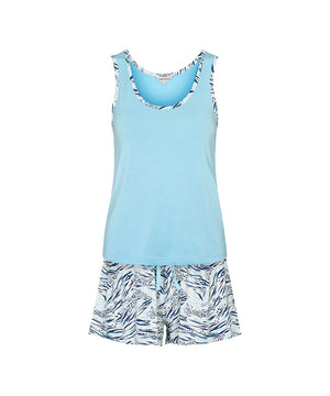 Bamboo - Top & Boxer (set) - 676 Blue Safari
