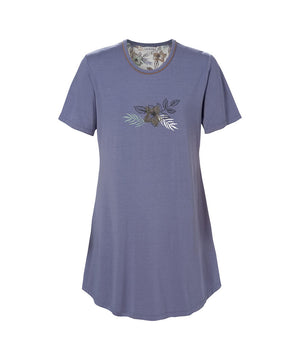 Nightwear - Nightgown Sh.sl. - 7500 Blå