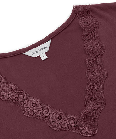 Nightwear - Nightgown Sh.sl. - 4800 Vintage Ruby