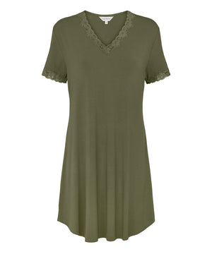 Nightwear - Nightgown Sh.sl. - 8800 Smokey Olive