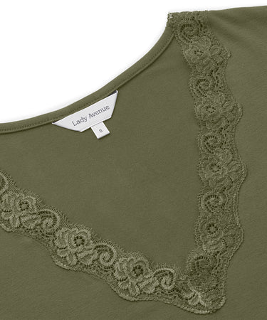 Nightwear - Nightgown Sh.sl. - 8800 Smokey Olive