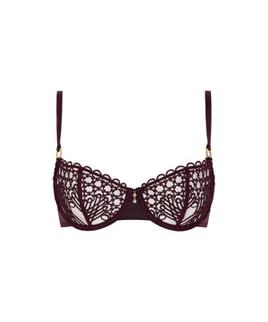 7C ELOGE DU DESIR - Half Cup Bra - DEBE DEEP BERRY