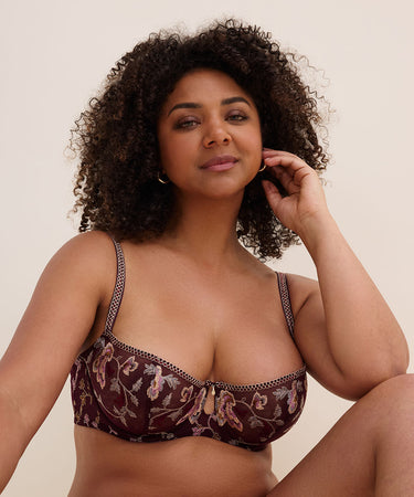 7D MIDNIGHT OPERA - Half Cup Bra - SEPU SECRET PURPLE