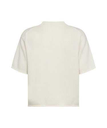 Wool - Loose Fit  Tee - 80 Ivory