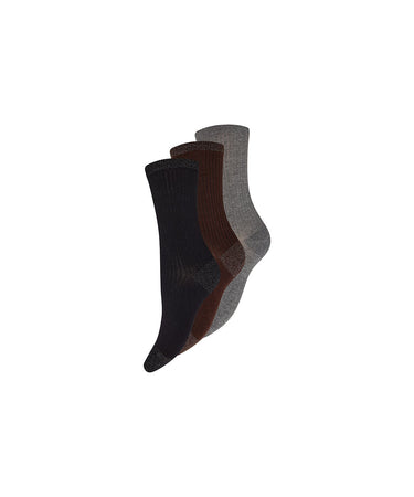 Decoy - 3-pack Ankle Sock Cotton - 10097 Multifarvet