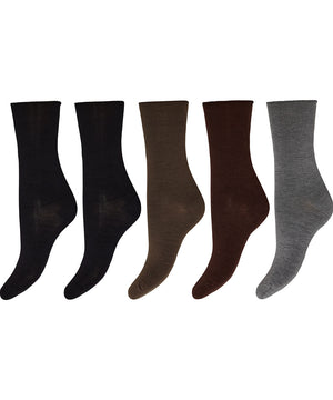 Decoy - Ankle Sock Bamboo 5-pack - 9009 Multifarvet