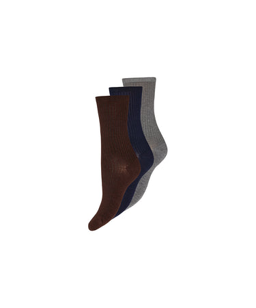 Decoy - 3-pack Ankle Sock Bamboo - 10093 Multifarvet
