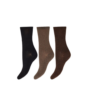 Decoy - 3-pack Ankle Sock Bamboo - 10094 Multifarvet