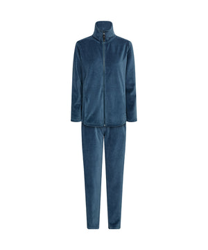 Decoy - Velour Homewear Set - 47 Blå