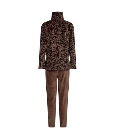 Decoy - Velour Homewear Set - 9515 Brun